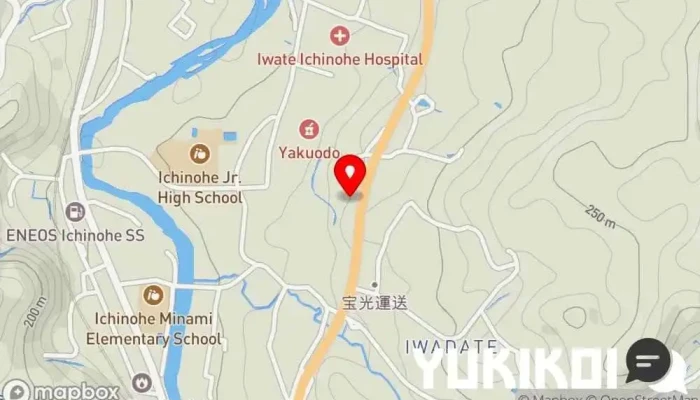の地図 田中食堂 和食店 で 一戸町