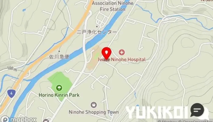 の地図 福とみ 寿司店 で 二戸市