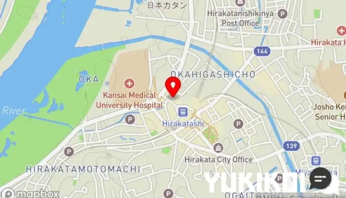 の地図 粋月 和食店, 純和食店 で 枚方市