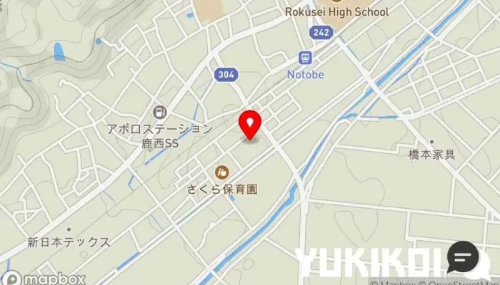 の地図 農園食堂 和み 和食店 で 中能登町
