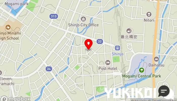 の地図 飲み処こはく 居酒屋 で 新庄市