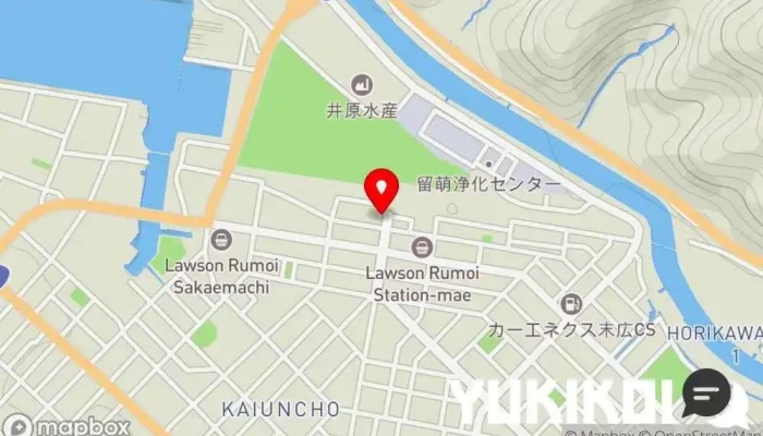 の地図 駅前 海栄らーめん ラーメン屋 で 留萌市