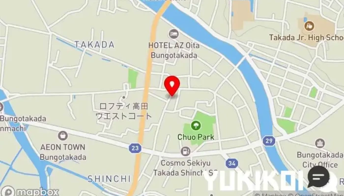 の地図 高田そば 翔 蕎麦店 で 豊後高田市