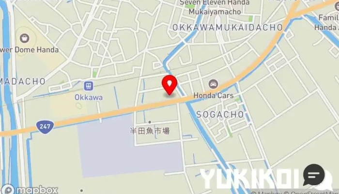 の地図 鰻料理 十一八 半田店 うなぎ料理店 で 半田市