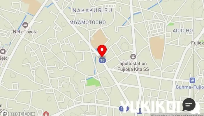 の地図 鳥源 焼き鳥店 で 藤岡市