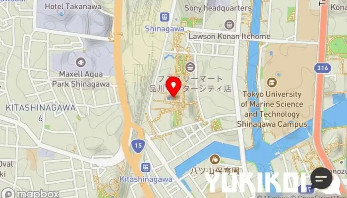 の地図 麺屋空海 品川グランパサージュ店 ラーメン屋, 中華麺レストラン, 担々麺屋, 居酒屋, 中華料理店, 麺類専門店, レストラン で 港区