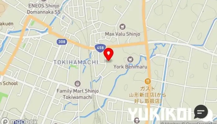 の地図 麺武者 ラーメン屋 で 新庄市